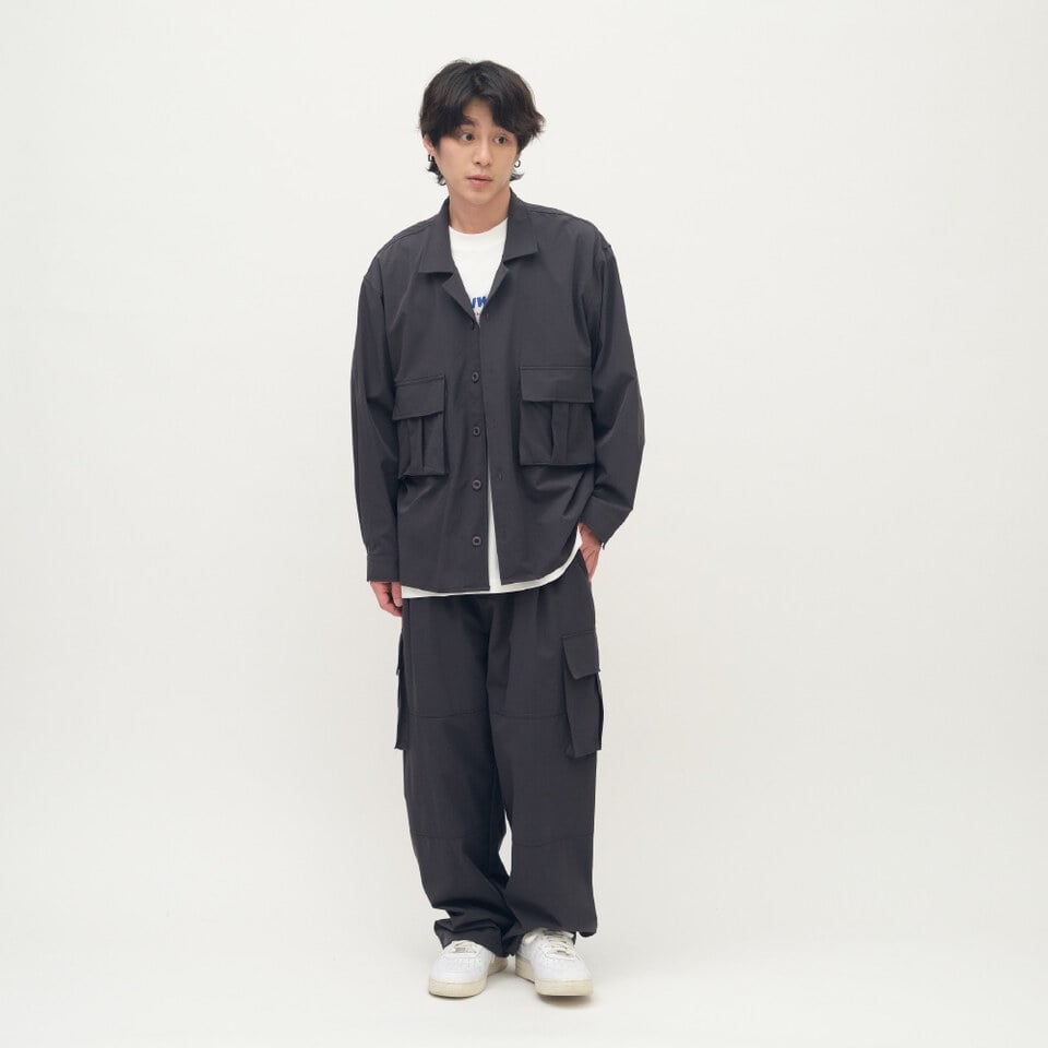 抗撕裂長袖口袋襯衫