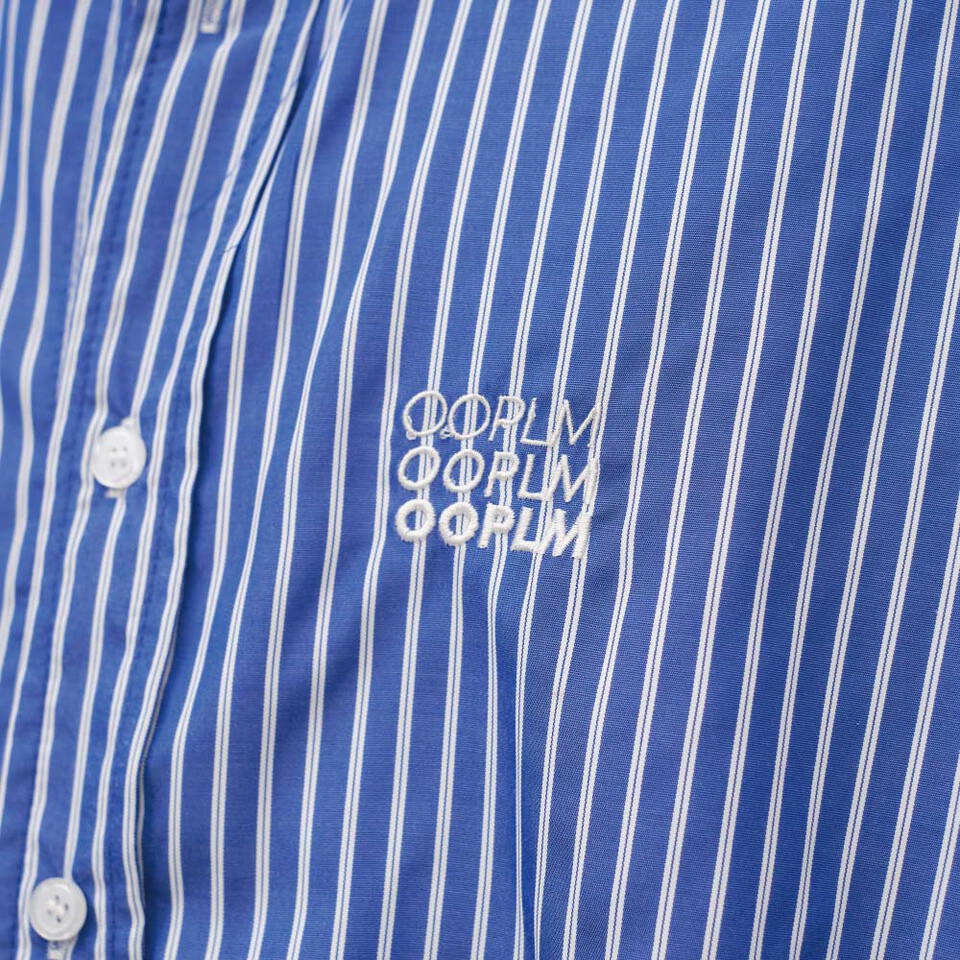 日常條紋長袖襯衫