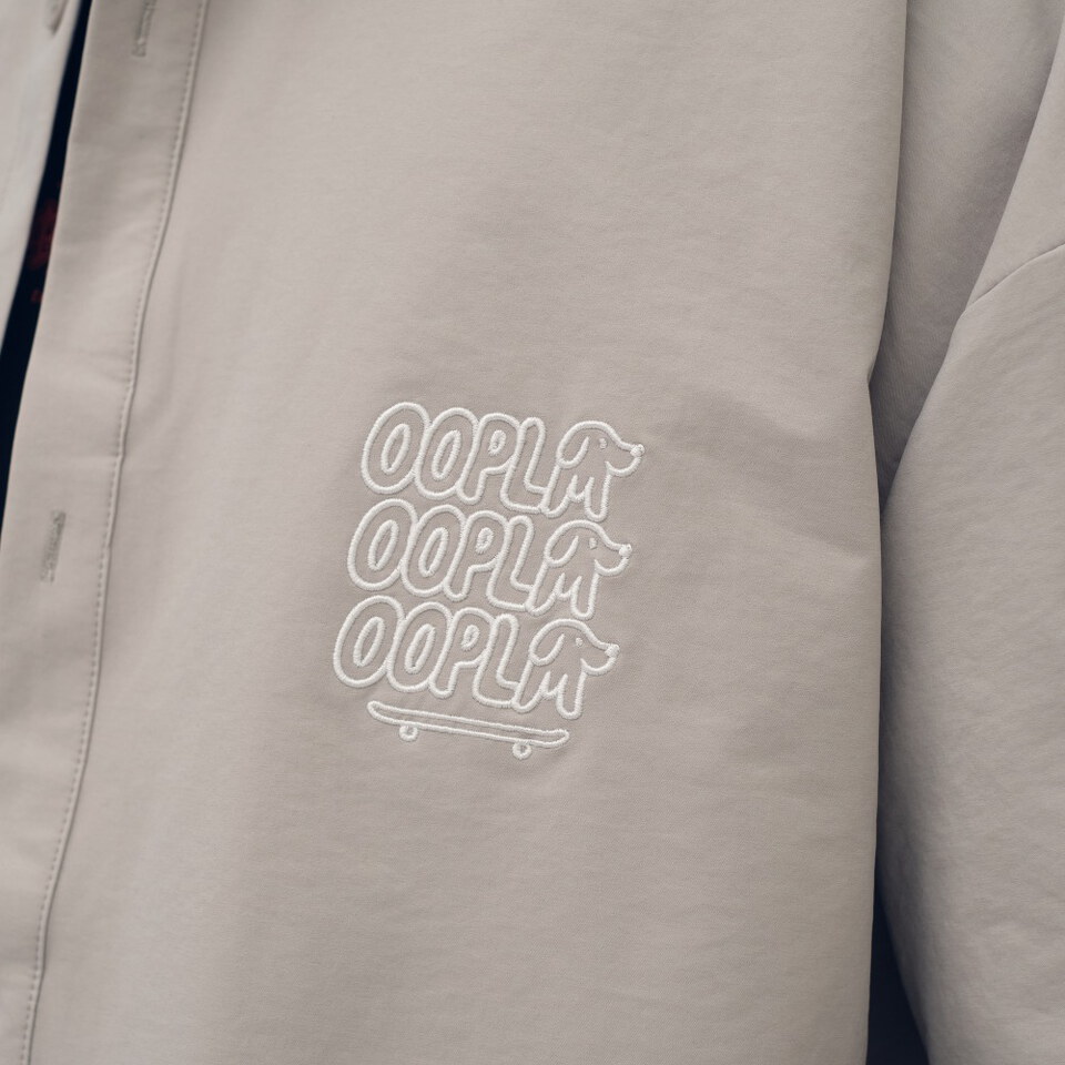 OPM3322-261 臘腸狗狗滑板短袖襯衫