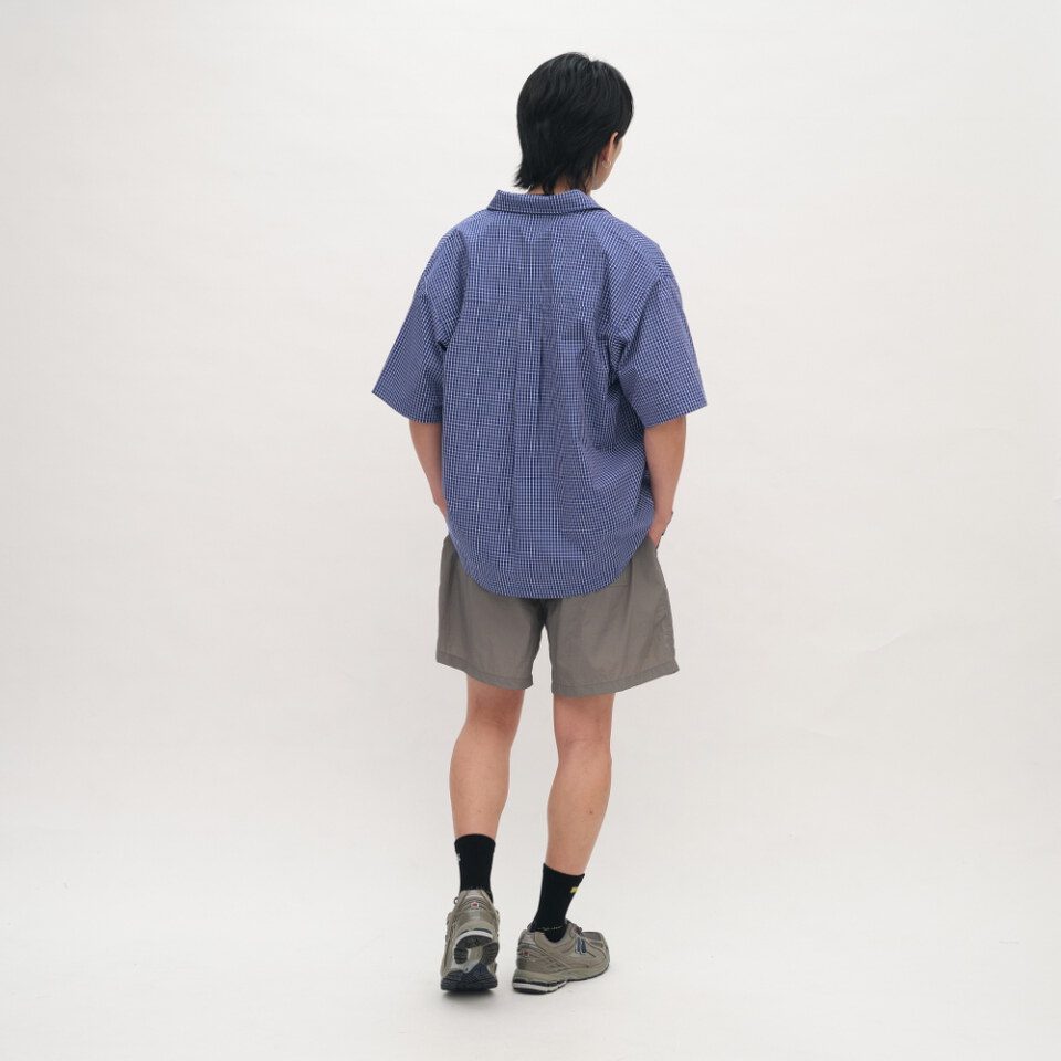 日常草寫LOGO格紋襯衫
