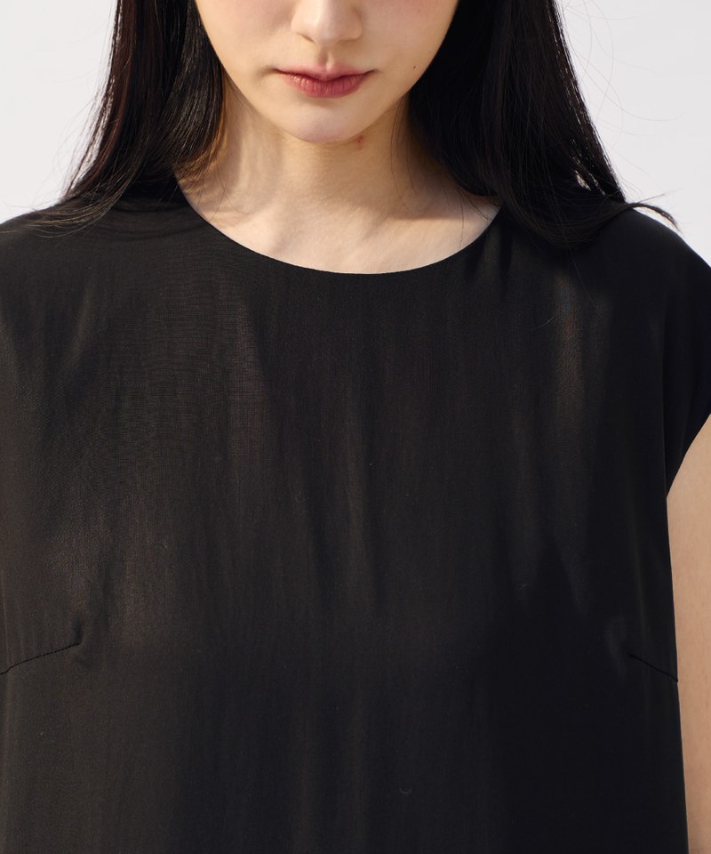 法式袖百褶洋裝