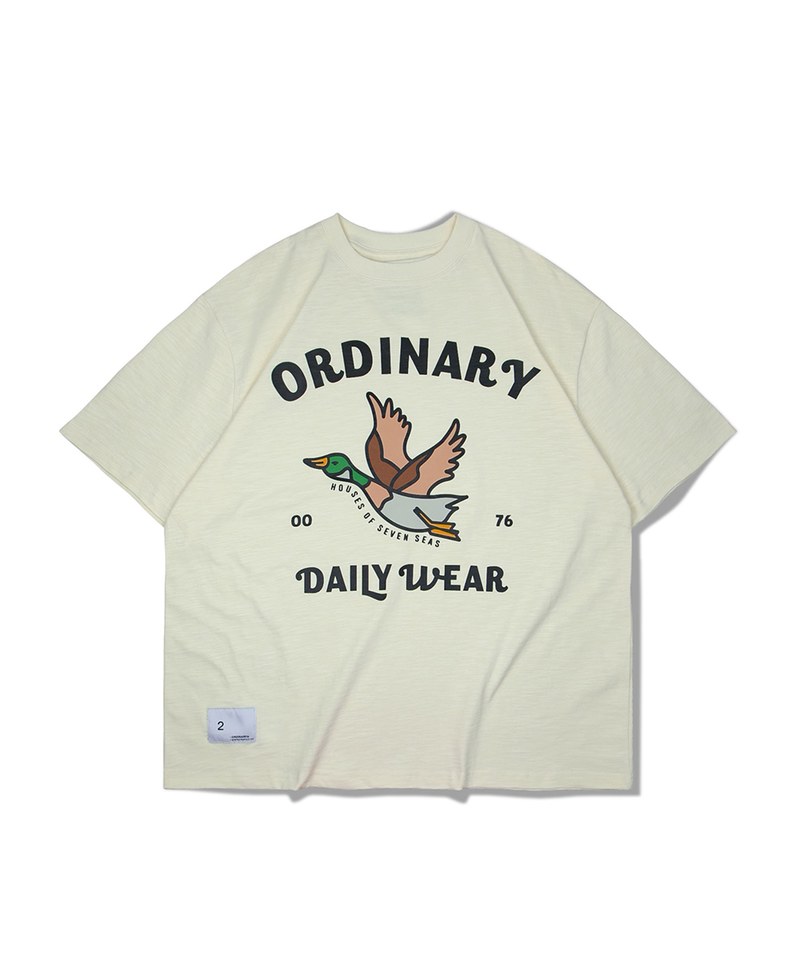 美式插畫大雁短tee