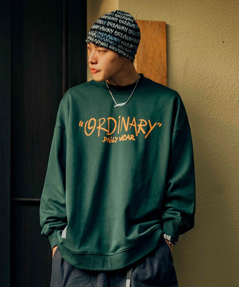 ORD0107-232 ORDINARY 美式手繪照片大學TEE