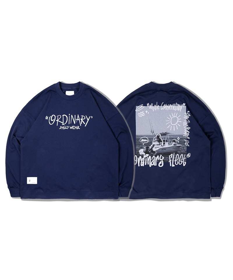 ORDINARY 美式手繪照片大學TEE