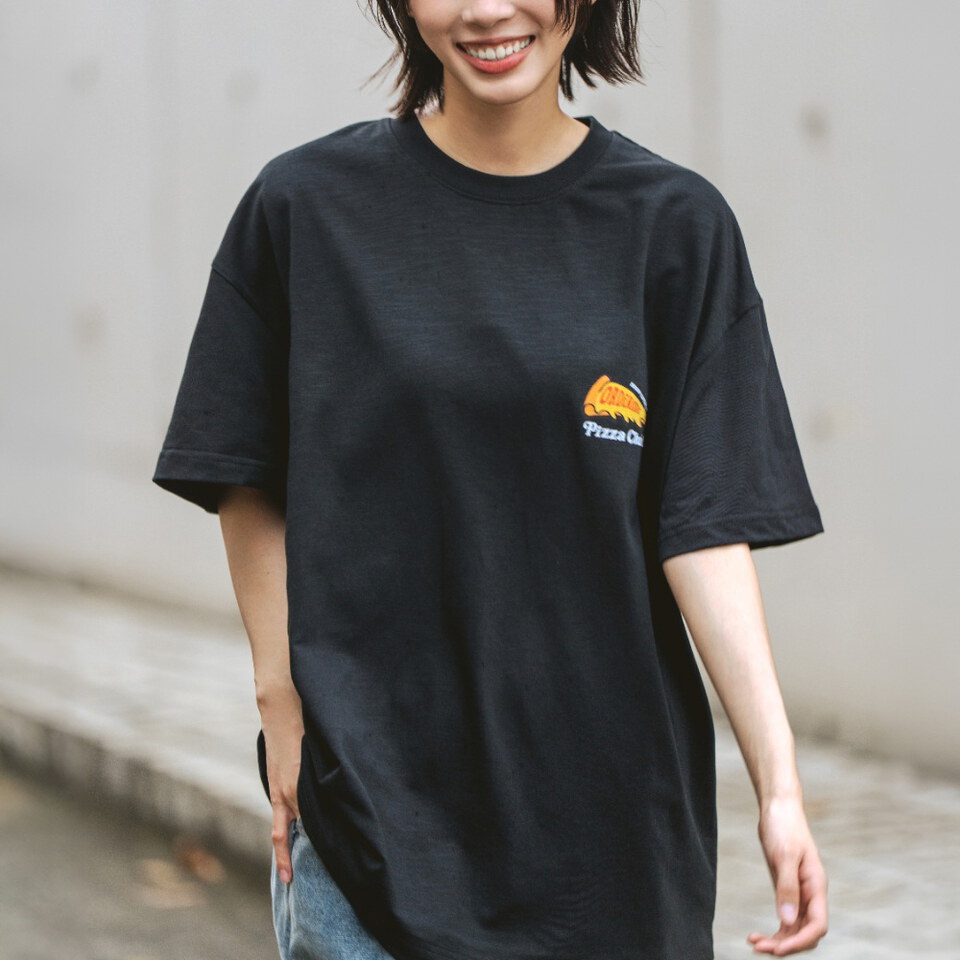 披薩派對角色竹節棉短TEE