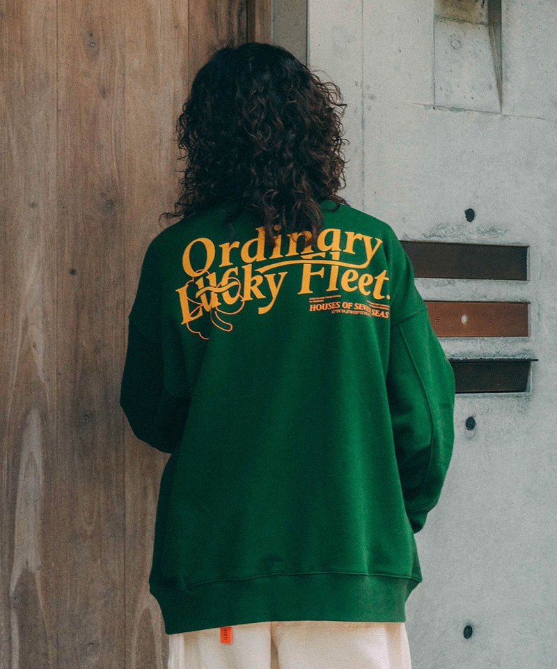 ORDINARY 幸運草標語燙絨大學TEE