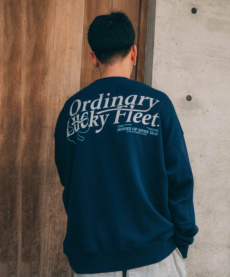 ORDINARY 幸運草標語燙絨大學TEE