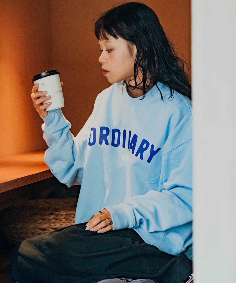 ORDINARY 美式復古鯨魚LOGO大學TEE