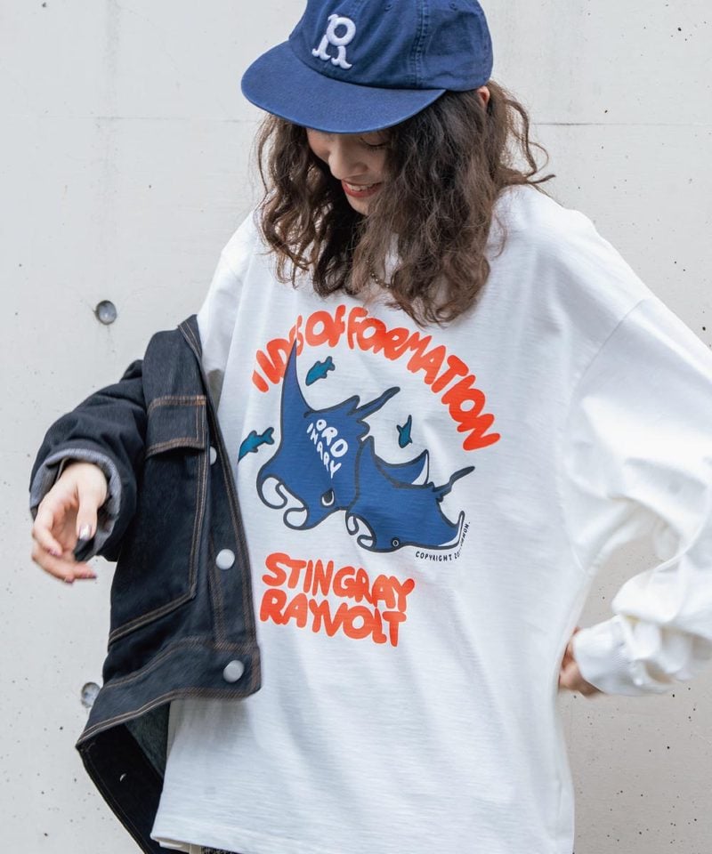 ORD0171-252 美式魟魚LOGO長TEE