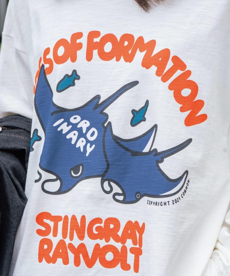 ORD0171-252 美式魟魚LOGO長TEE