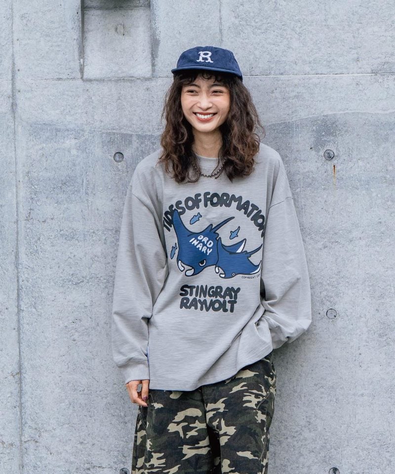 ORD0171-252 美式魟魚LOGO長TEE