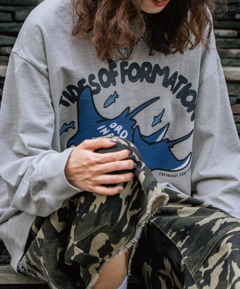 ORD0171-252 美式魟魚LOGO長TEE