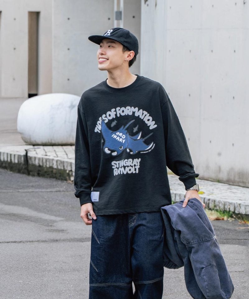 ORD0171-252 美式魟魚LOGO長TEE