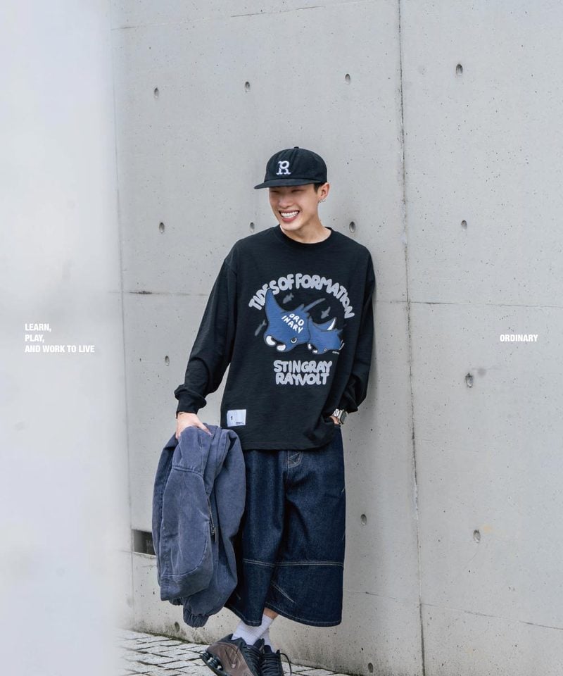 ORD0171-252 美式魟魚LOGO長TEE