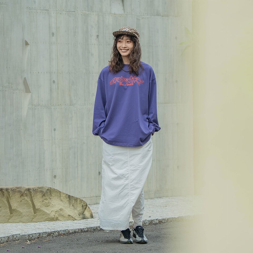 ORD0177-252 鯨魚照片塗鴉長TEE