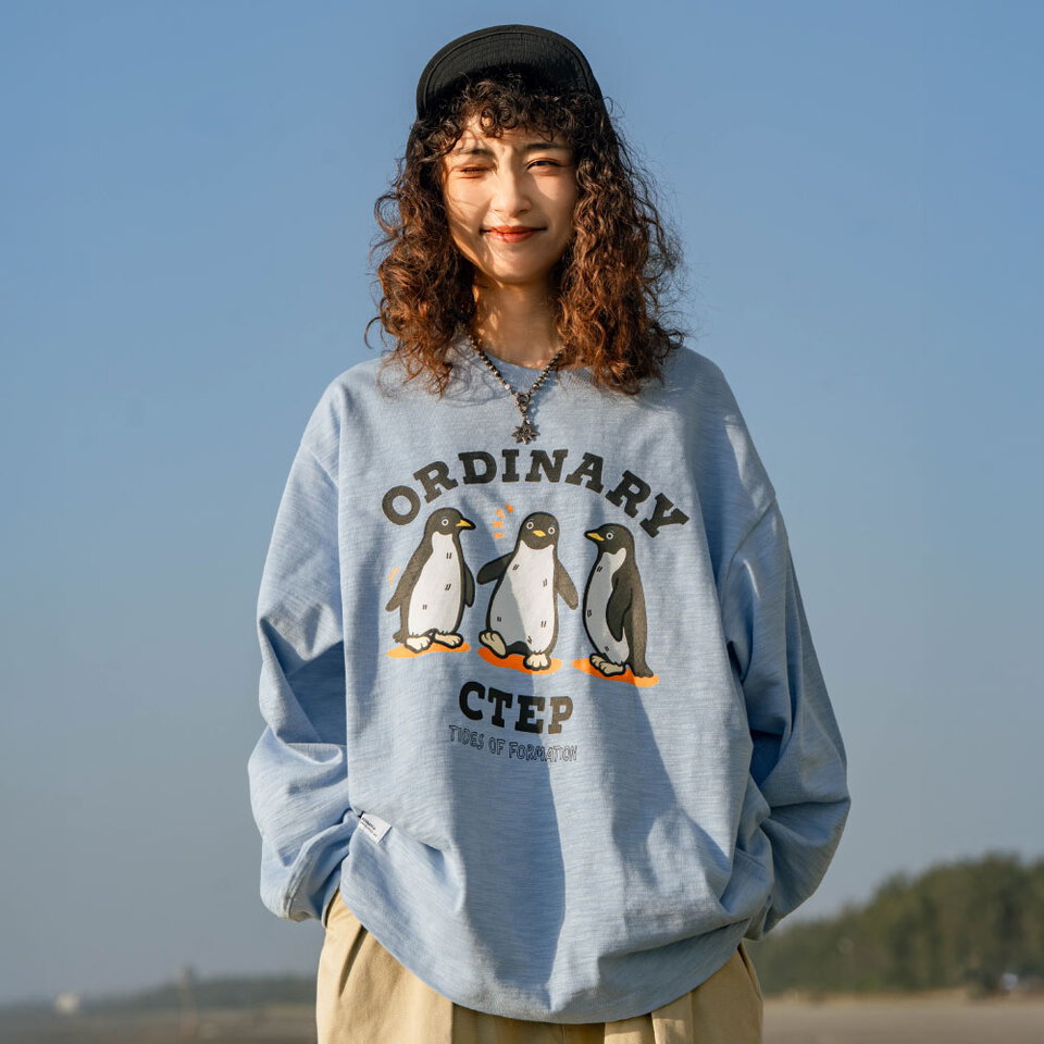 ORD0181-252 企鵝夥伴竹節棉長TEE