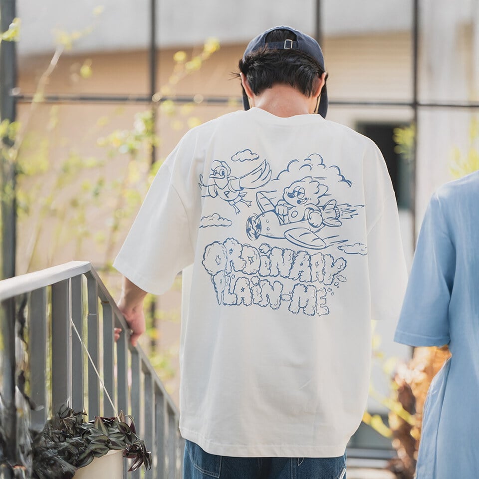 ORD0182-261 ORDINARY X PLAIN ME ⽩⽇夢短tee