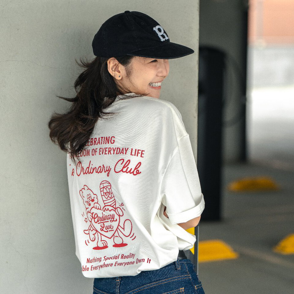 ORD0189-261 愛心衝浪復古短T