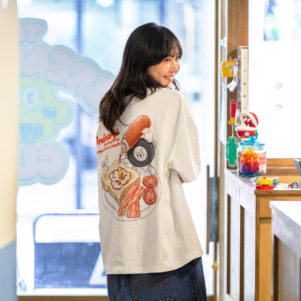 ORD0190-261 ORDINARY 卡通早餐TEE