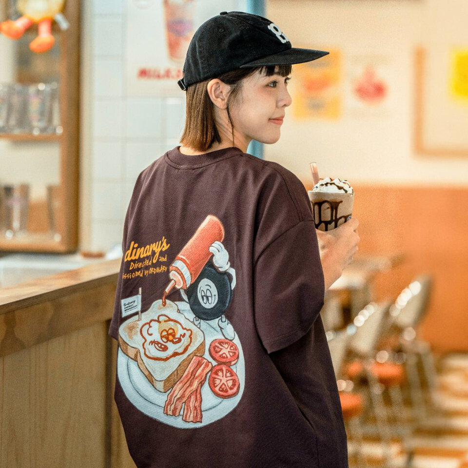 ORDINARY 卡通早餐TEE