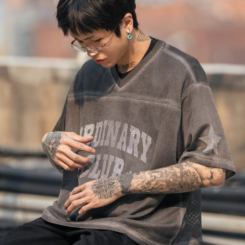 ORD0191-261 美式短版網眼球衣