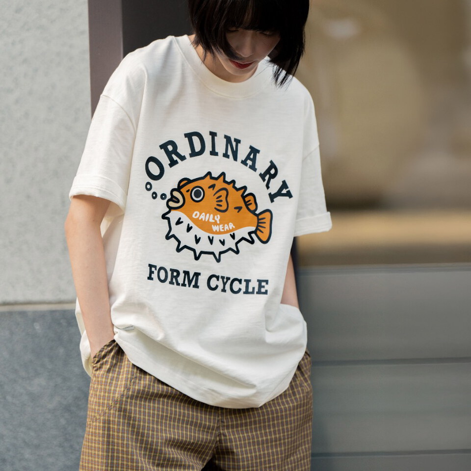 河豚竹節棉短TEE