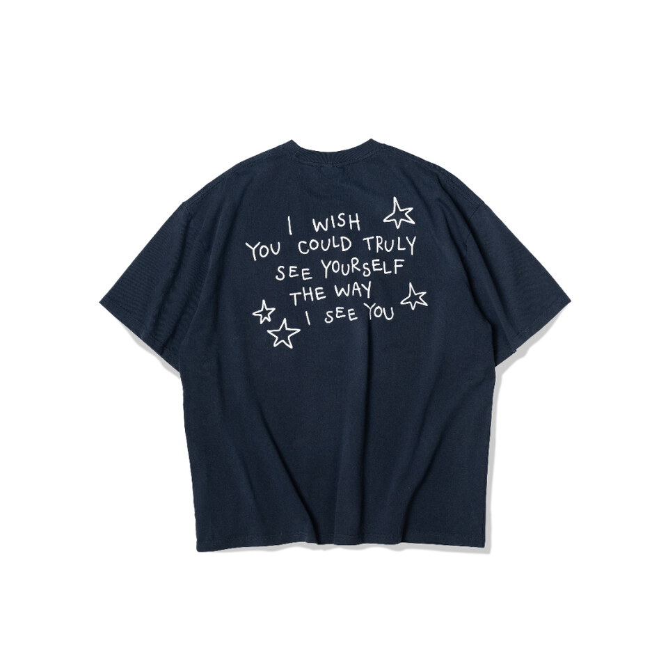 手繪星星標語短TEE