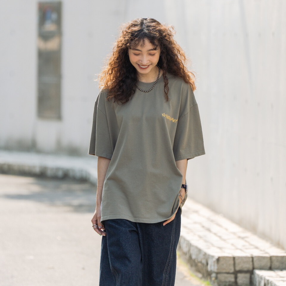 手繪星星標語短TEE