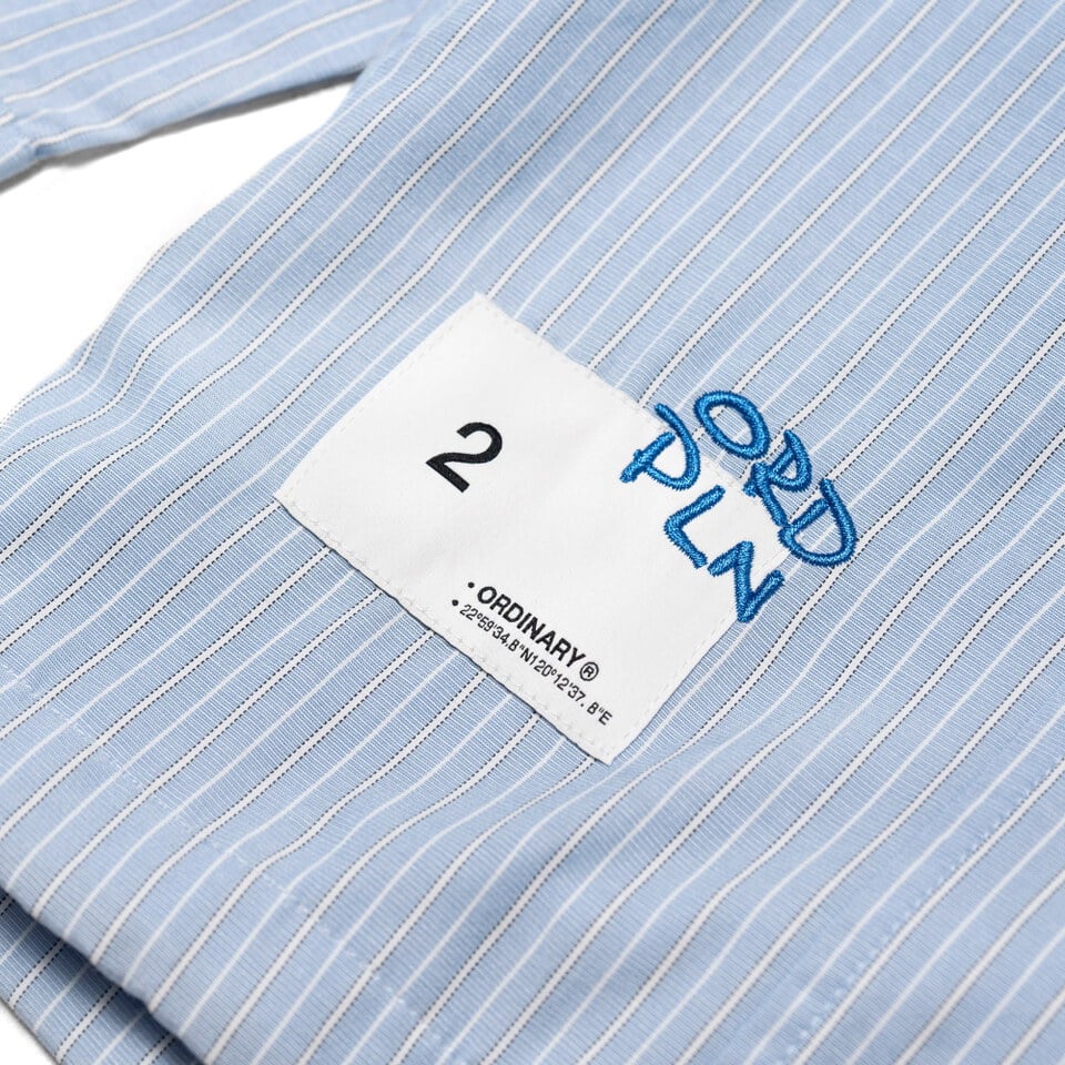 ORD0211-261 ORDINARY X PLAIN ME 可拆條紋襯衫