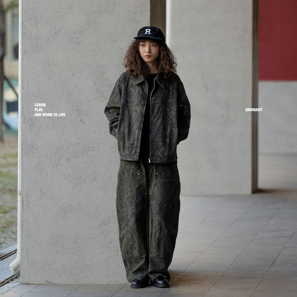 水洗底特律工作夾克