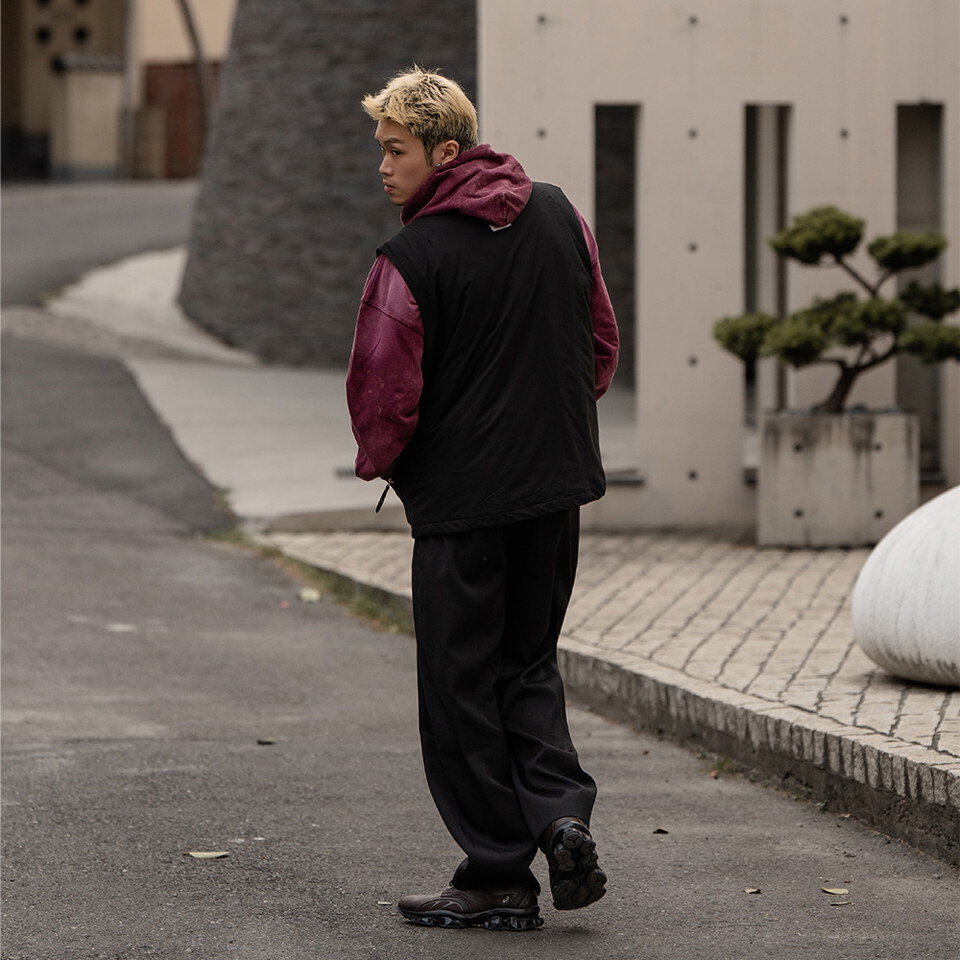 兩用飛機扣鋪棉外套