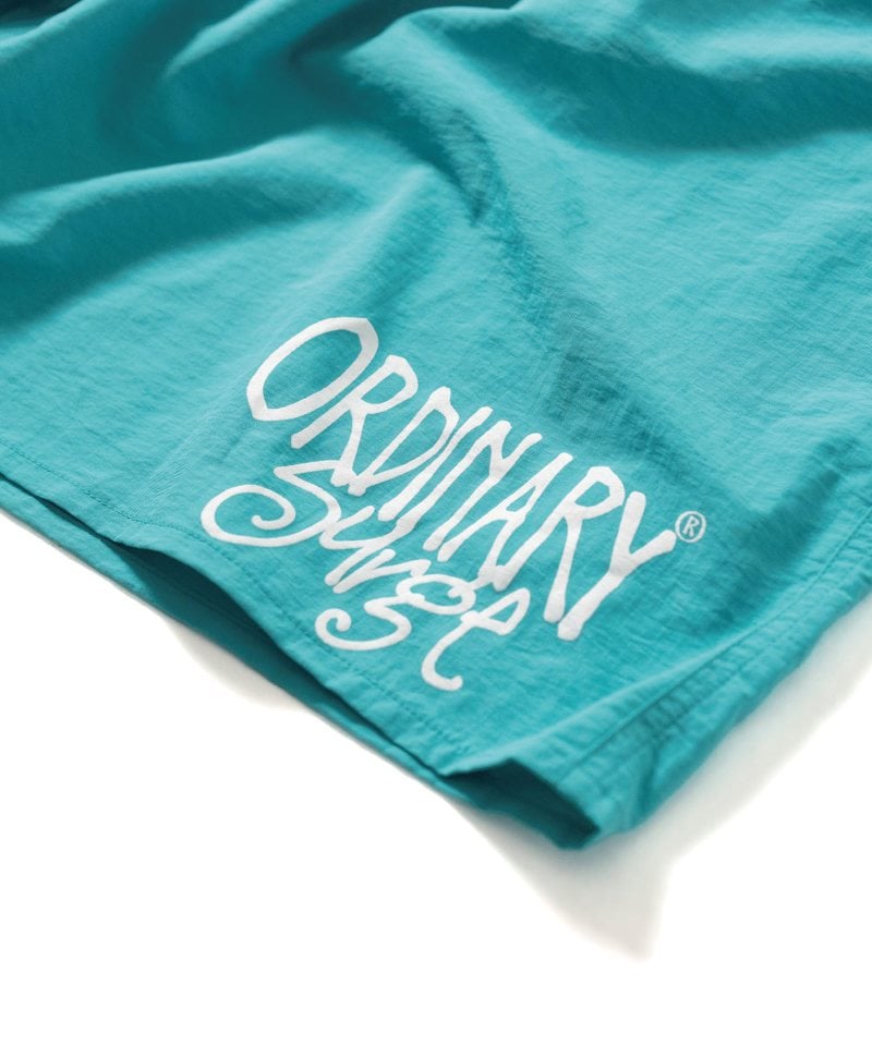 ORD1711-251 手繪草寫LOGO海灘褲