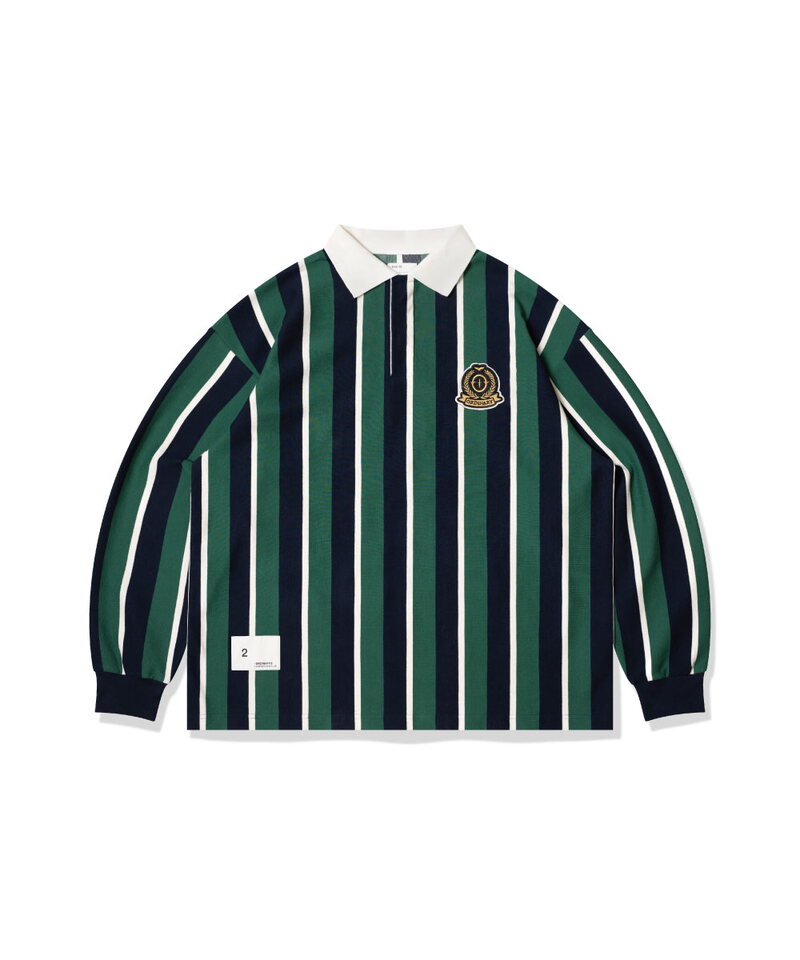 ORD3603-252 復古學院條紋POLO衫