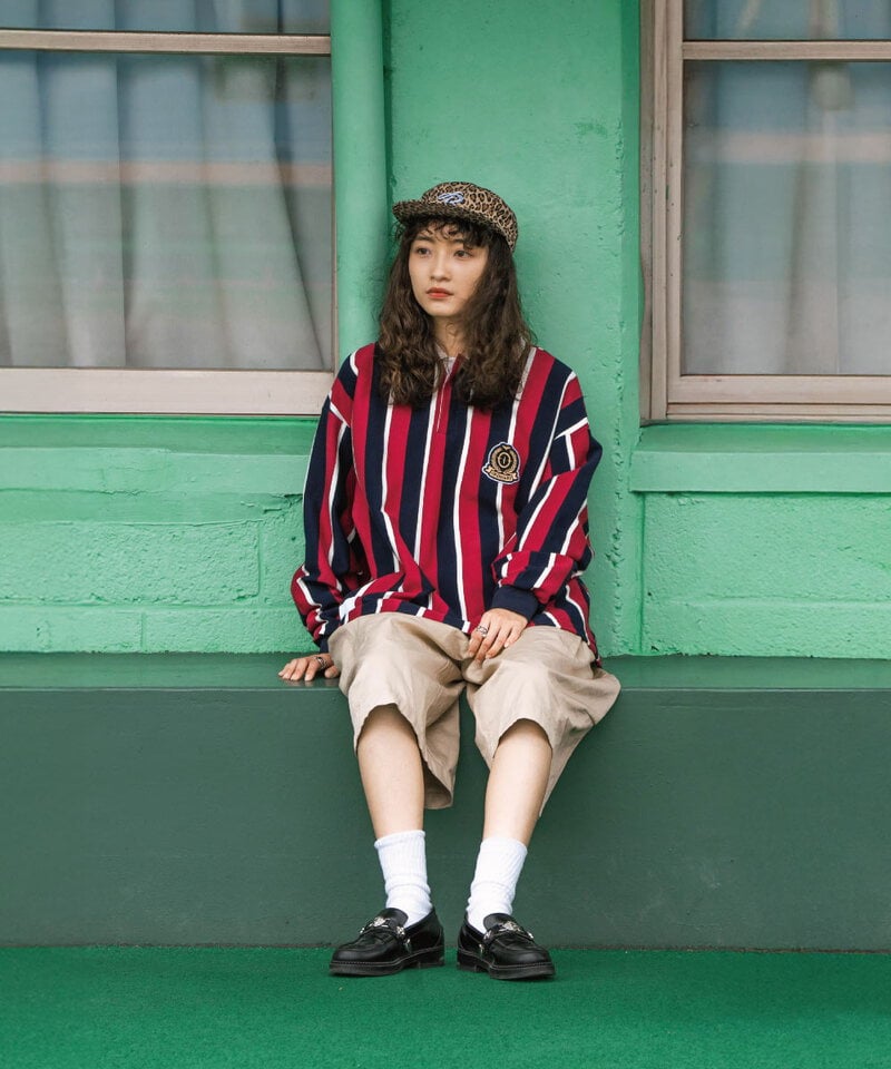 ORD3603-252 復古學院條紋POLO衫