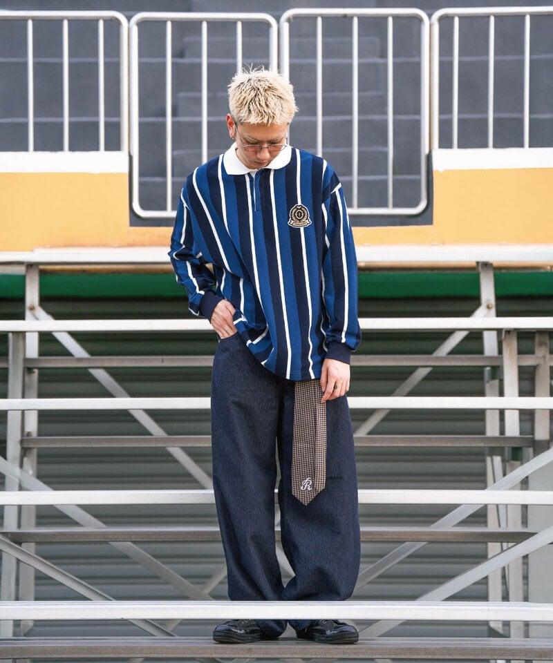 ORD3603-252 復古學院條紋POLO衫