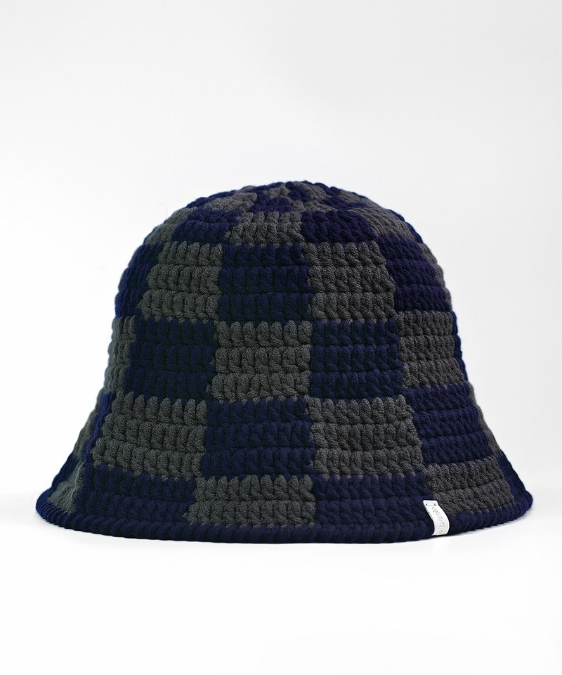 Checker 棋盤格鐘型帽