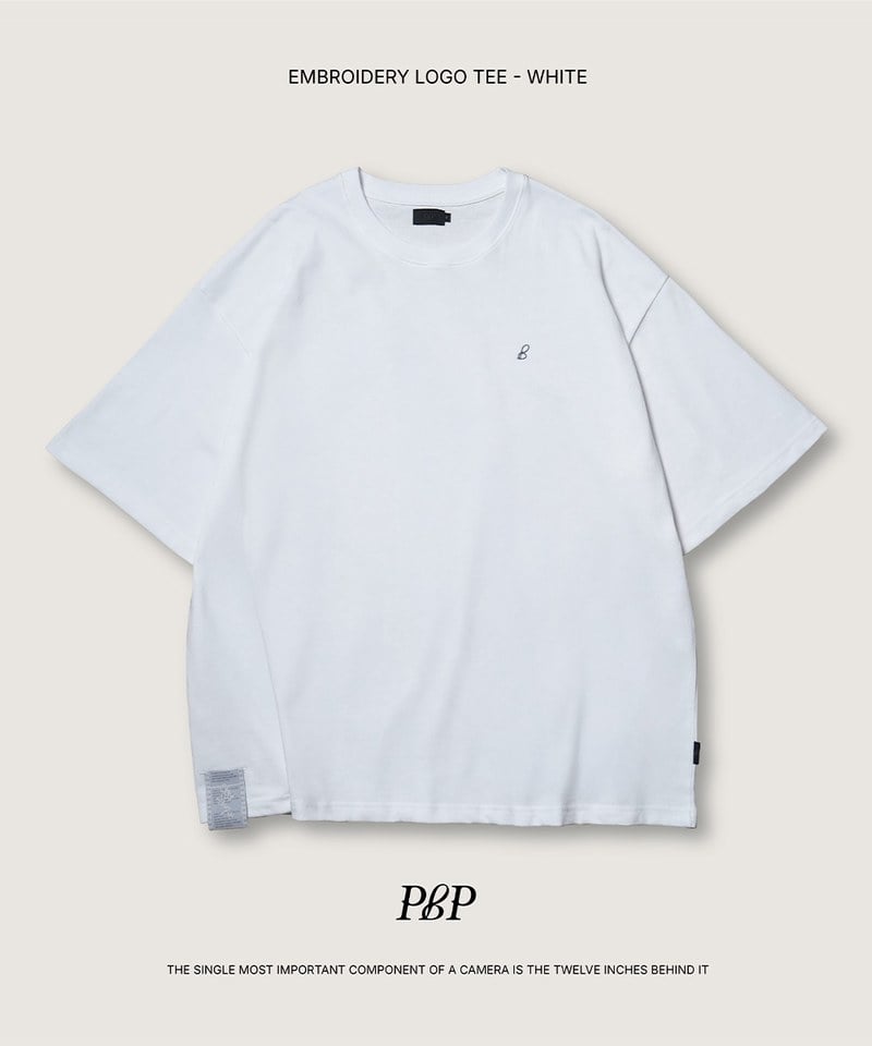 左胸刺繡LOGO短Tee