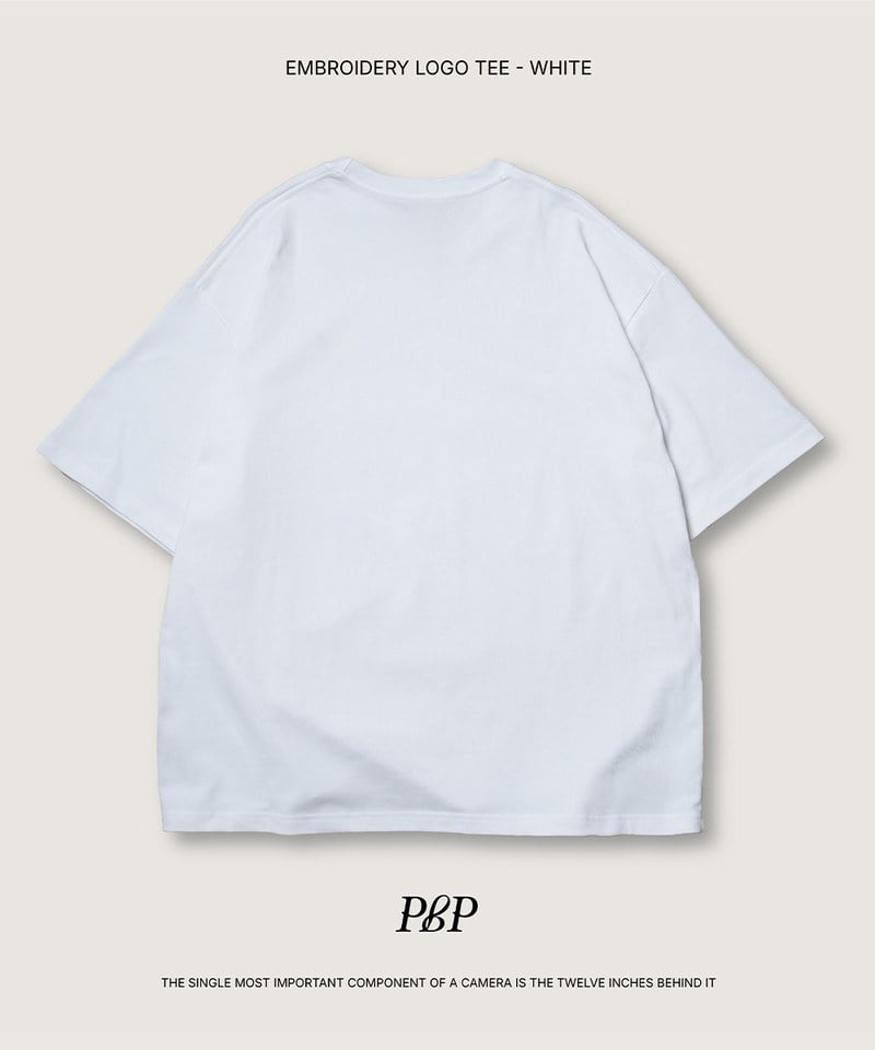 左胸刺繡LOGO短Tee