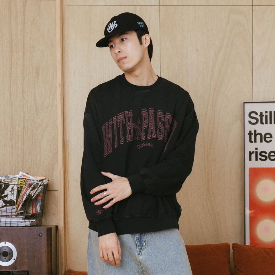 PBP0005-252 水洗大學TEE Vintage College Sweatshirt