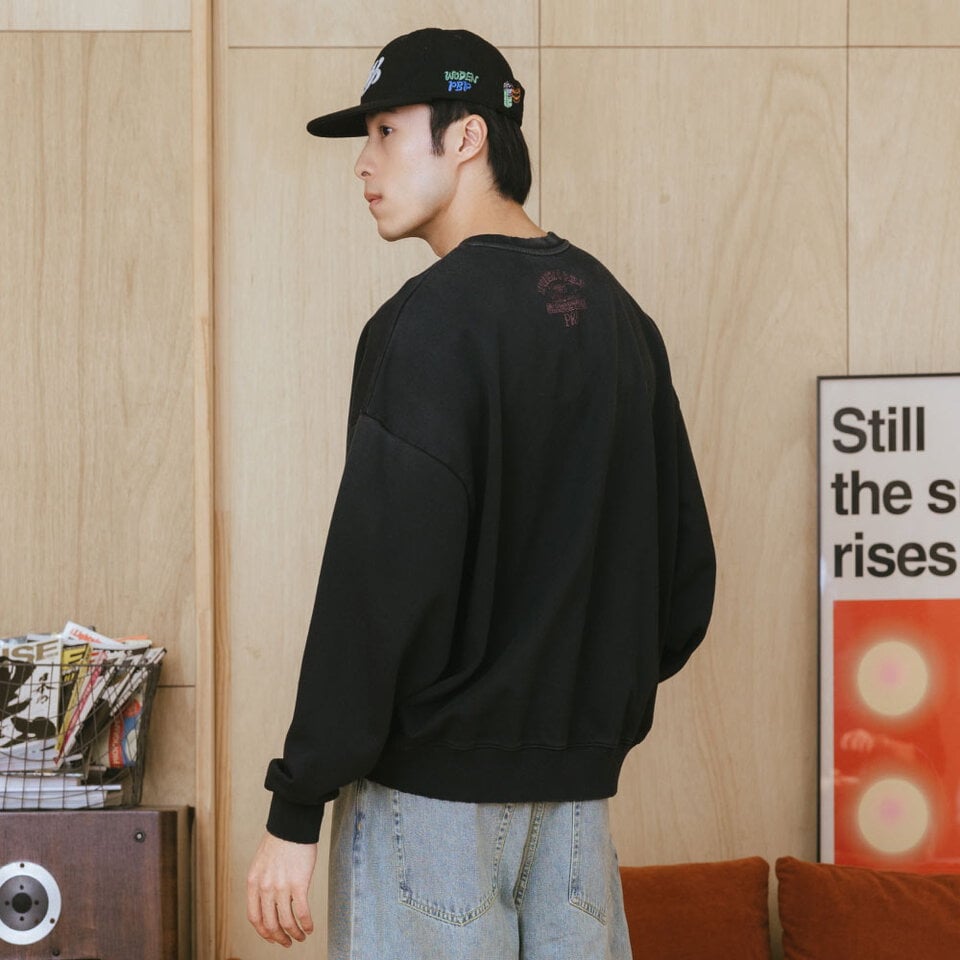 PBP0005-252 水洗大學TEE Vintage College Sweatshirt