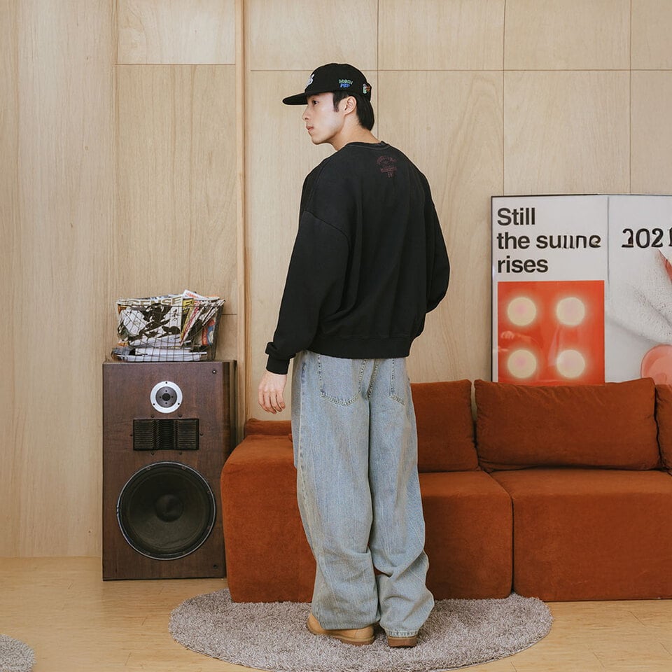 PBP0005-252 水洗大學TEE Vintage College Sweatshirt