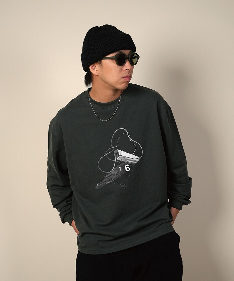 圖案長TEE FREEDOMERA GRAPHIC SWEATSHIRT