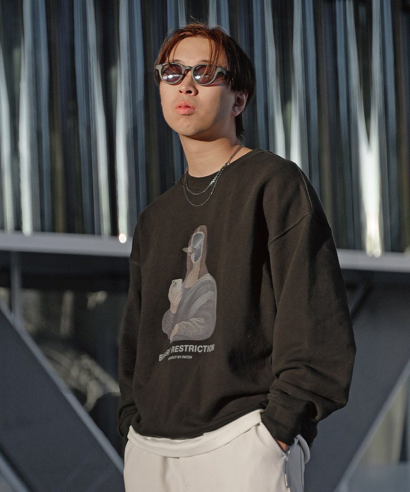 圖案長TEE RESTRICTION GRAPHIC SWEATSHIRT