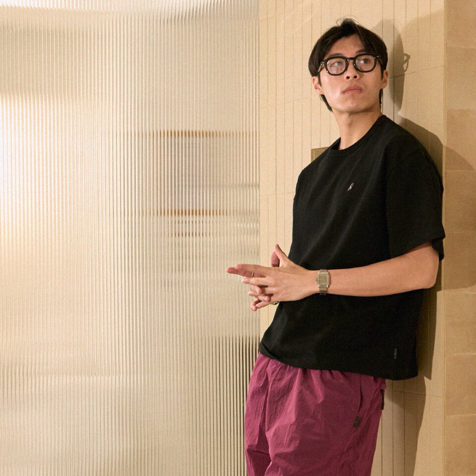 寬版刺繡短TEE EMBROIDERY LOGO TEE