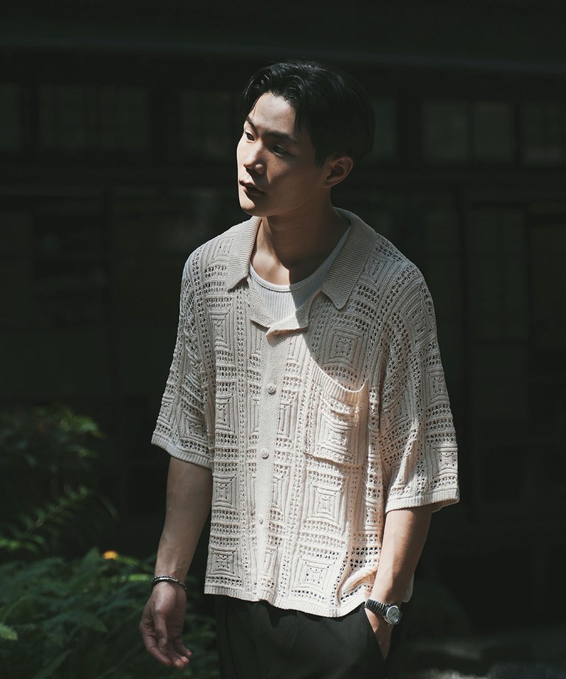 針織襯衫 LOOSE KNIT SHIRT
