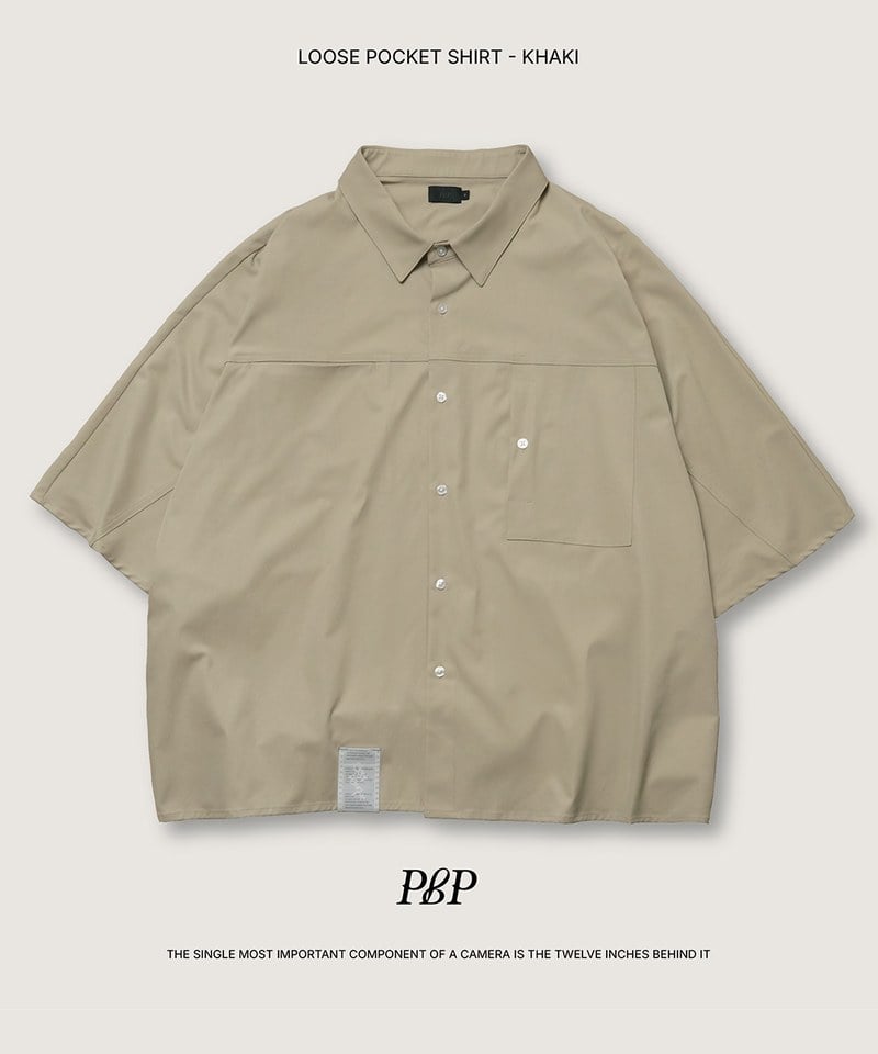 PBP0206-251 寬鬆剪裁襯衫 LOOSE POCKET SHIRT