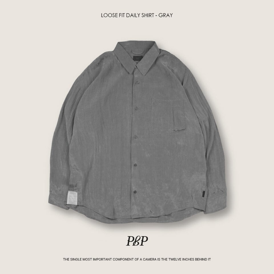 PBP0209-252 寬鬆長袖襯衫 LOOSE FIT DAILY SHIRT