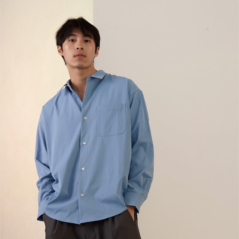 PBP0209-252 寬鬆長袖襯衫 LOOSE FIT DAILY SHIRT
