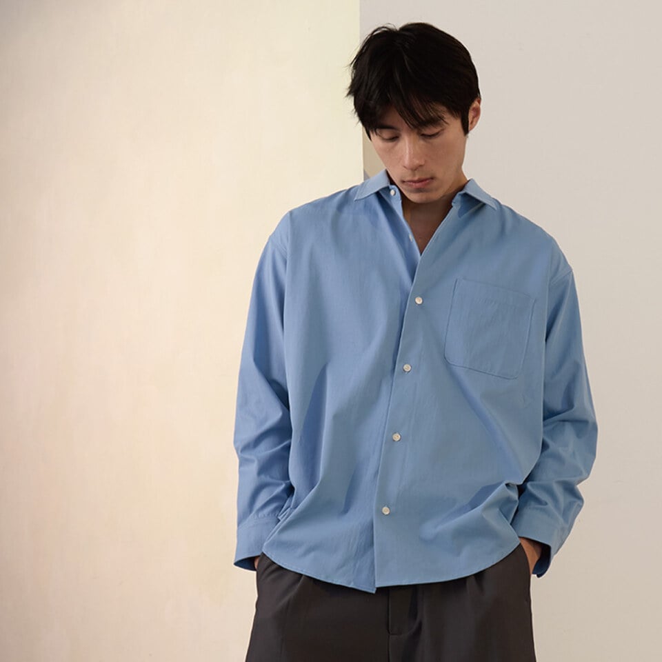 PBP0209-252 寬鬆長袖襯衫 LOOSE FIT DAILY SHIRT