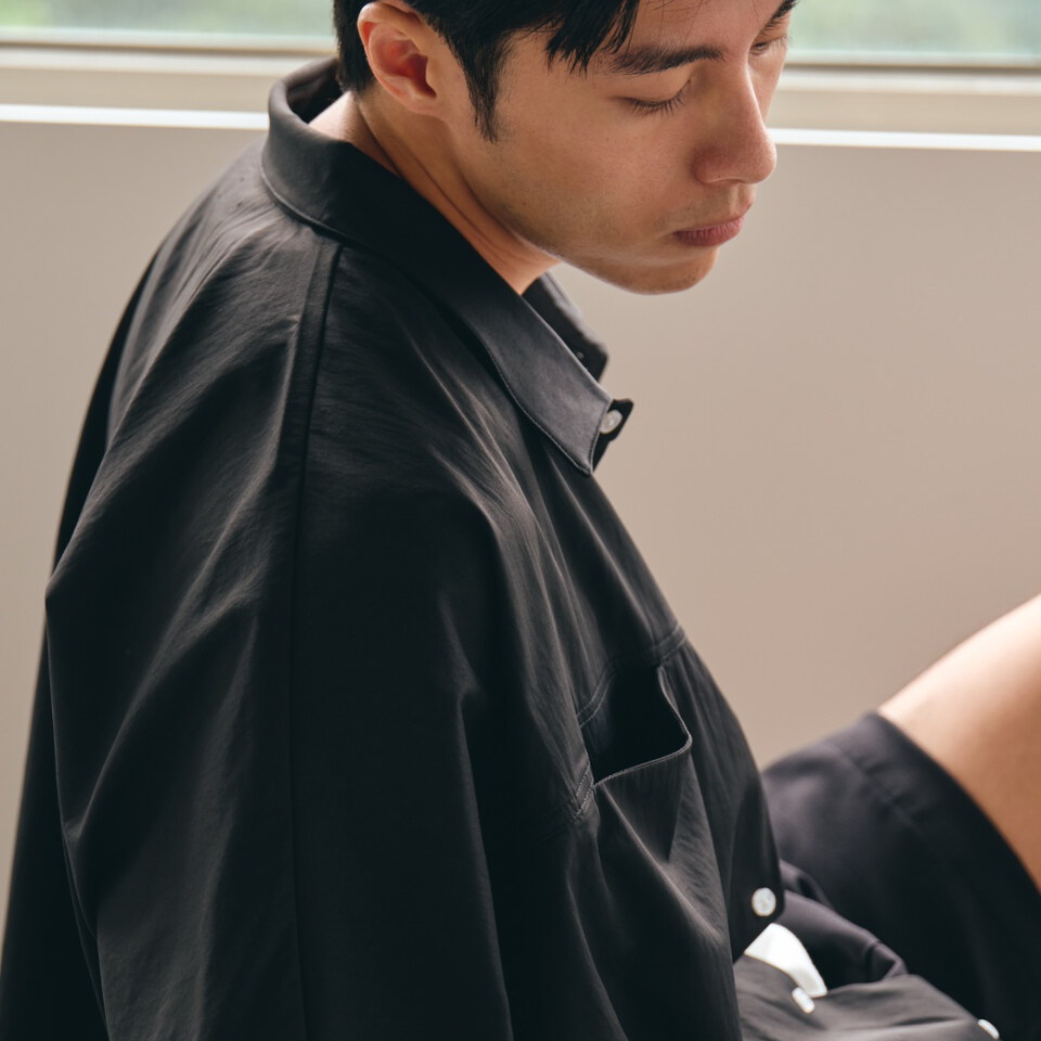 蝙蝠袖寬版襯衫 LOOSE POCKET SHIRT